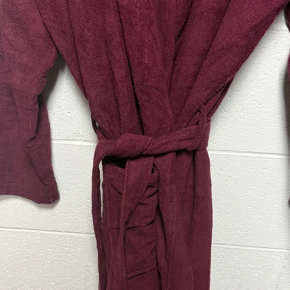 FashGudim Burgundy Robe - Picture 7 of 10
